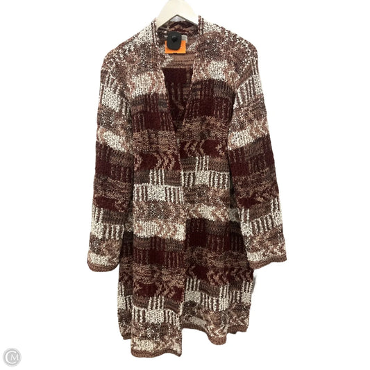 Sweater Cardigan By Clothes Mentor In Multi-colored, Size: 2x