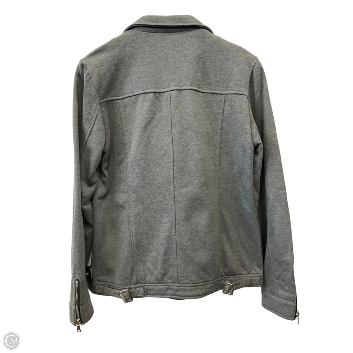Jacket Moto By Renee C In Grey, Size: M