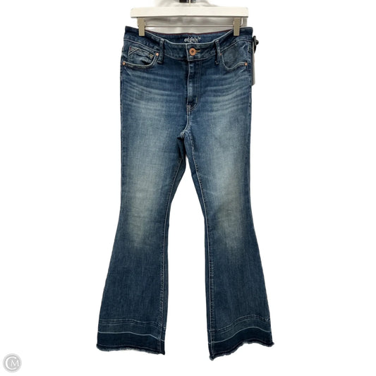 Jeans Flared By Edgely In Blue Denim, Size: 8