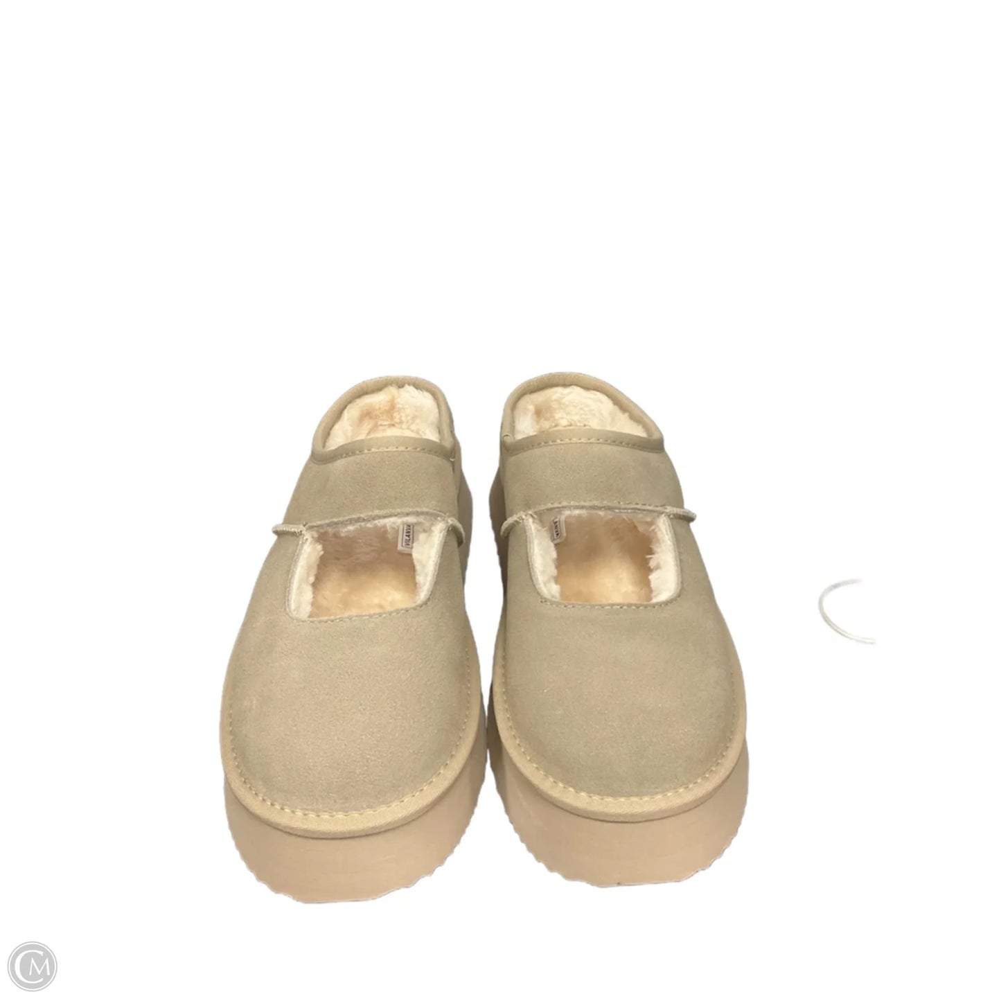 Shoes Heels Platform By Clothes Mentor In Beige, Size: 11
