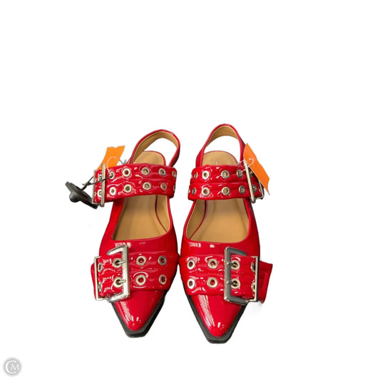 Sandals Flats By Soda In Red, Size: 8.5