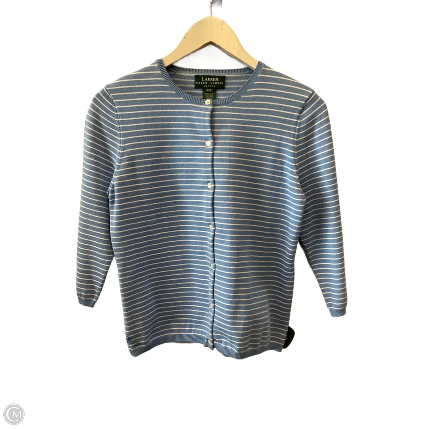 Cardigan By Lauren By Ralph Lauren In Striped Pattern, Size: Sp