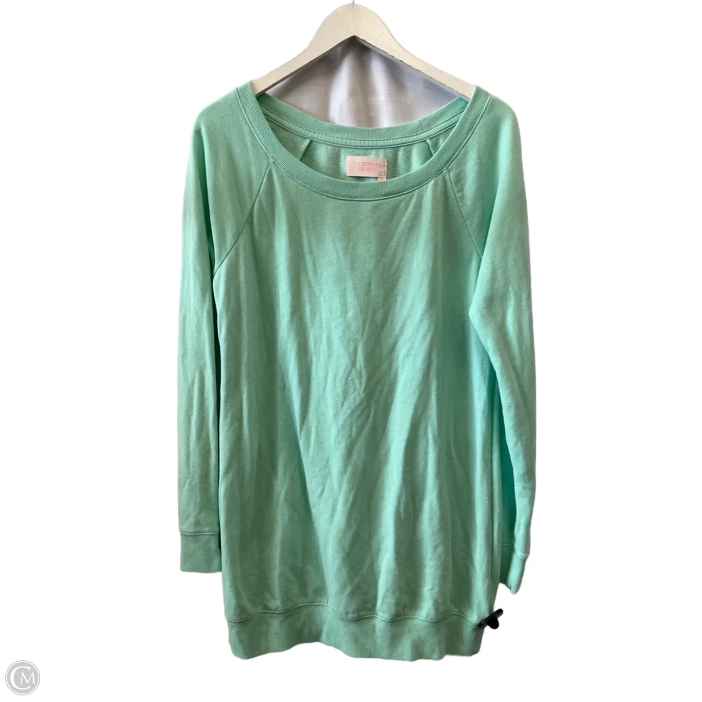 Tunic Long Sleeve By Victorias Secret In Green, Size: M
