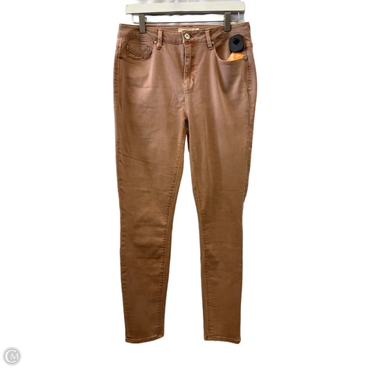 Jeans Skinny By Clothes Mentor In Tan Denim, Size: 10