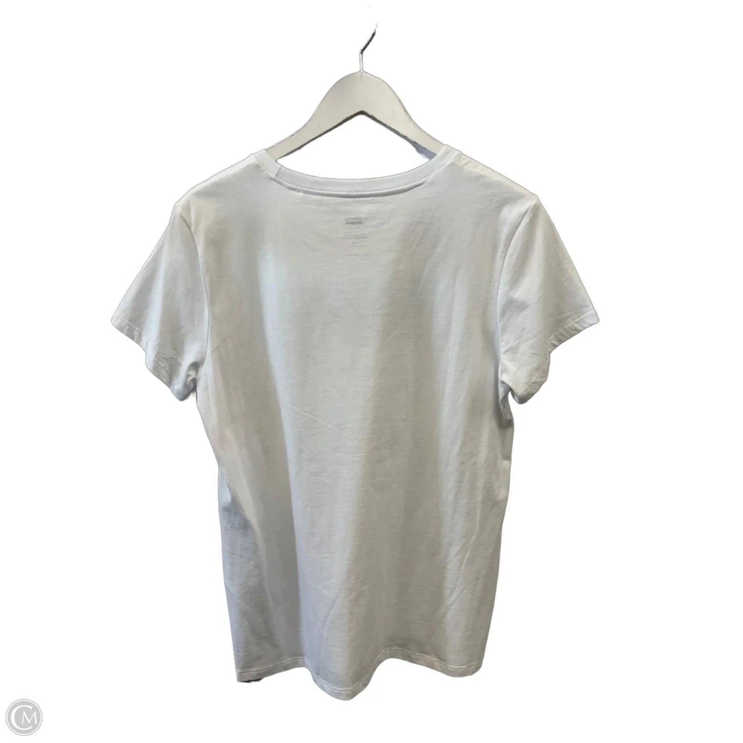 Top Short Sleeve By Levis In White, Size: L