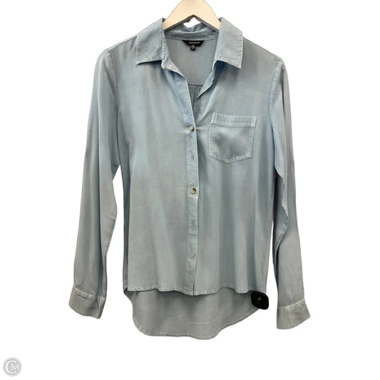 Top Long Sleeve By Sim & Sam In Blue, Size: M