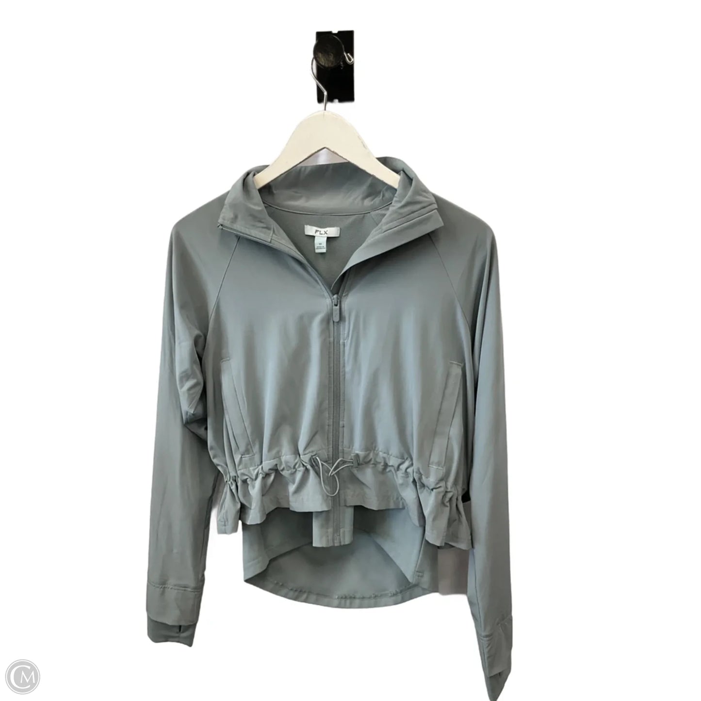 Athletic Jacket By Flx In Grey, Size: Xs