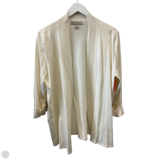 Cardigan By Laura Ashley In Cream, Size: Xl