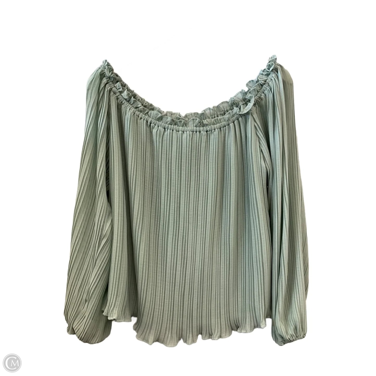 Top 3/4 Sleeve By She + Sky In Green, Size: L