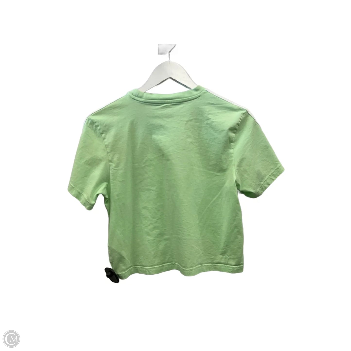 Athletic Top Short Sleeve By Adidas In Green, Size: Xs