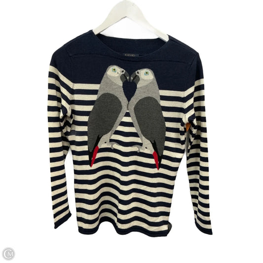 Top Long Sleeve By Brooks Brothers In Blue & Grey, Size: L