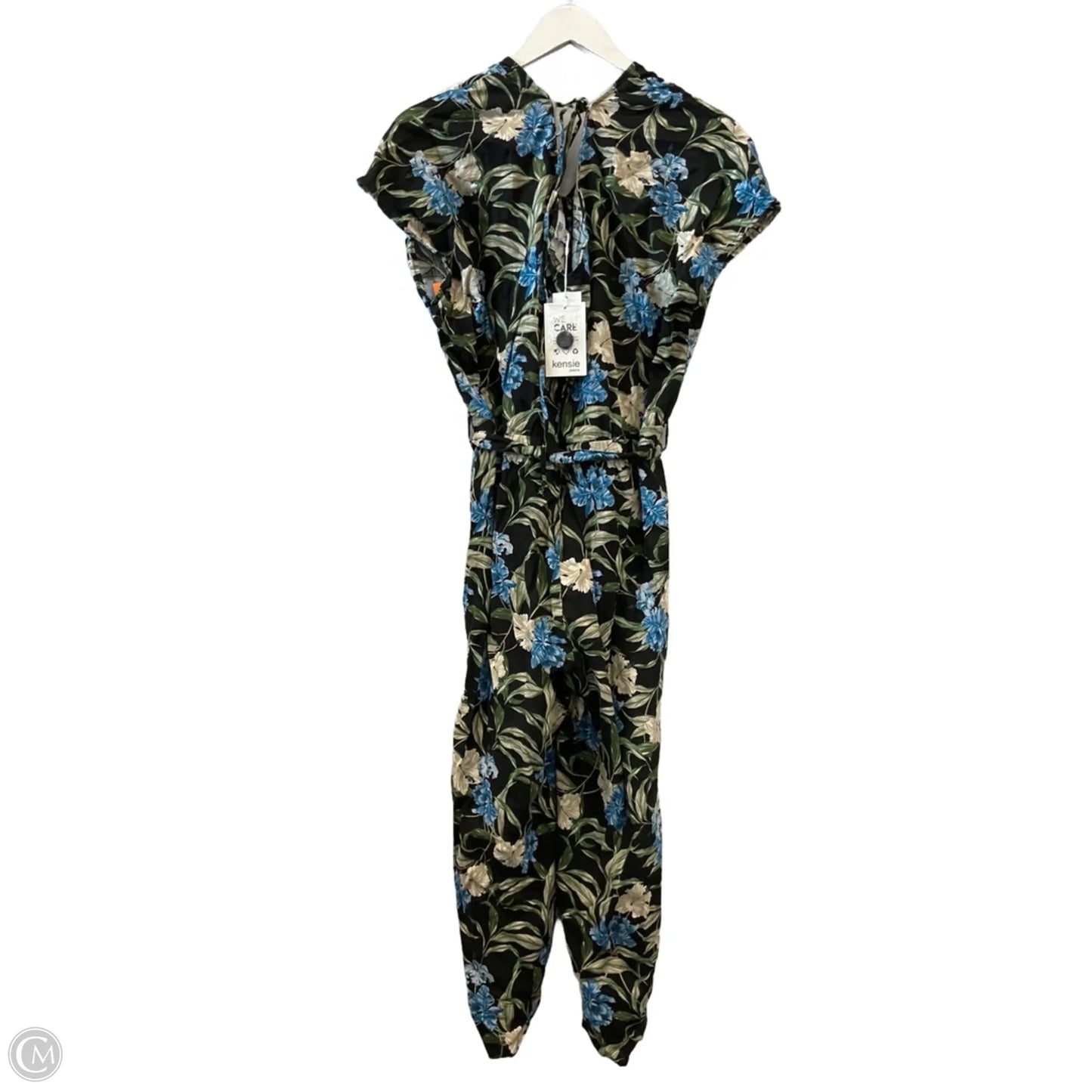 Jumpsuit By Kensie In Tropical Print, Size: L