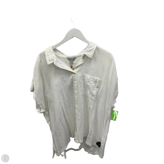 Top Short Sleeve By Orvis In White, Size: Xxl