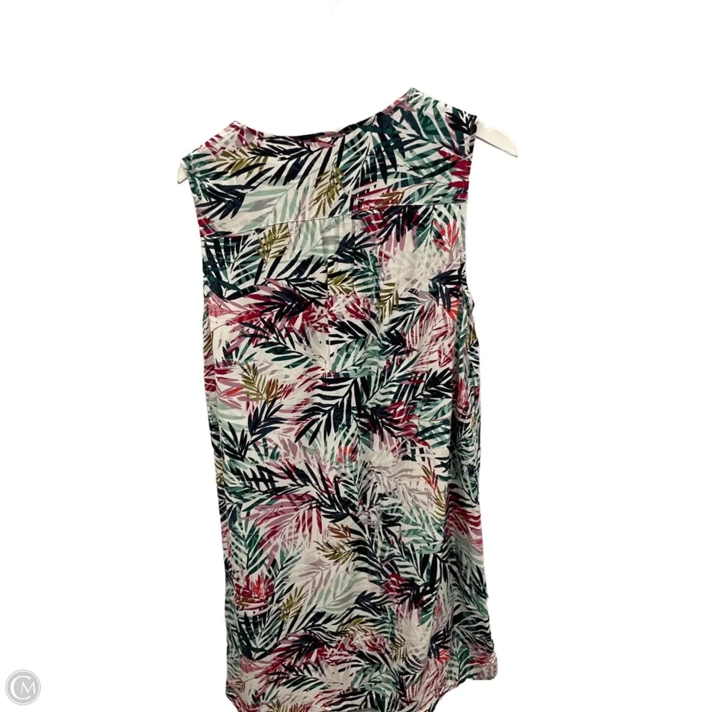 Top long sleeve By Beachlunchlounge In Tropical Print, Size: 1x