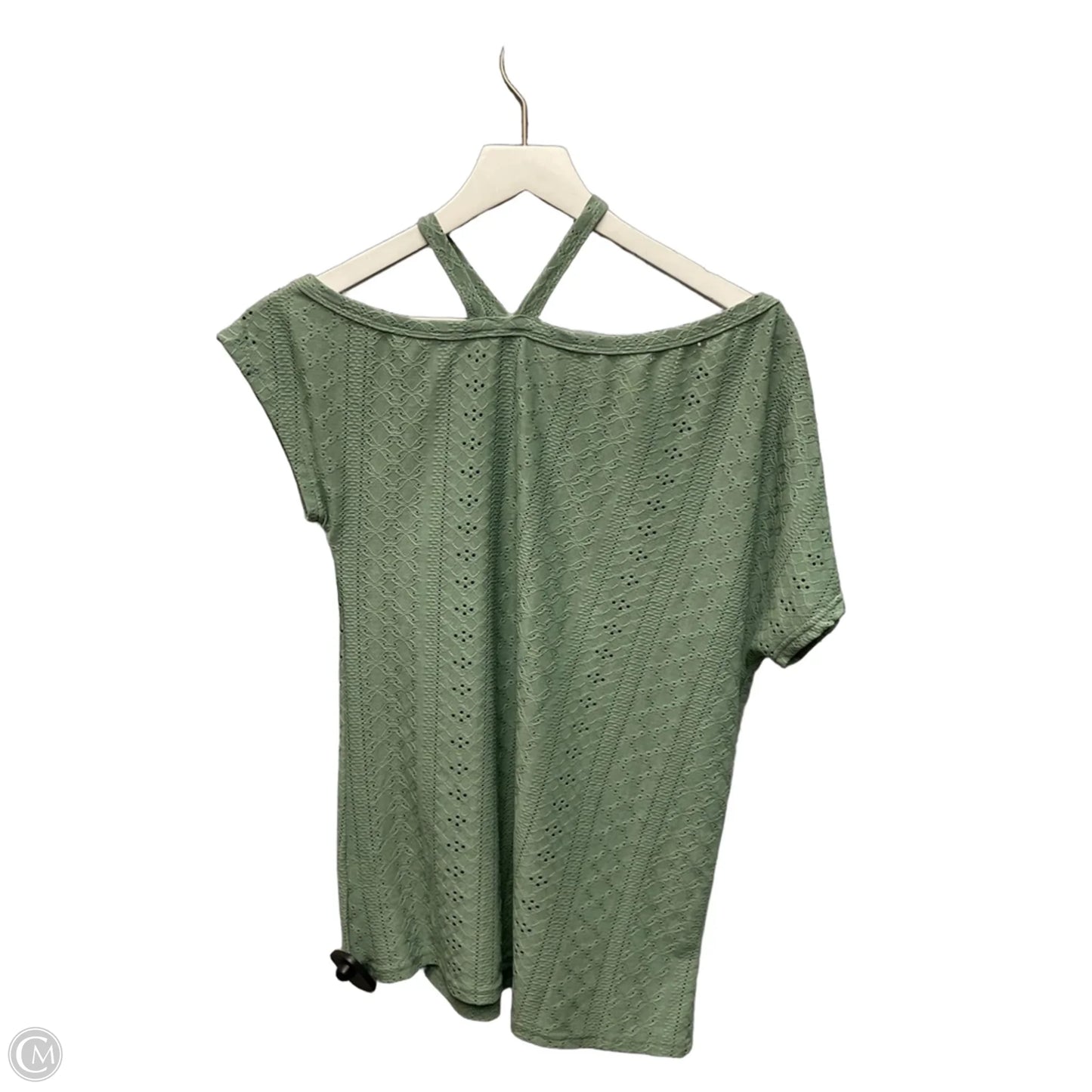 Top Short Sleeve By Cmf In Green, Size: L