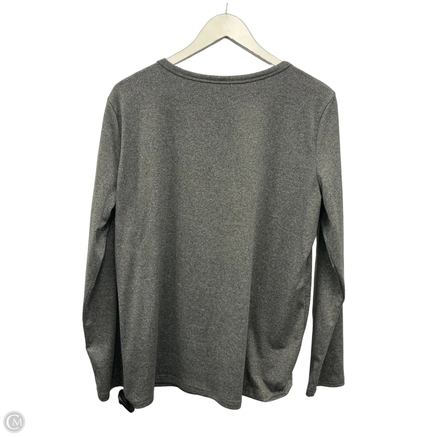 Top Long Sleeve By Cmf In Grey, Size: L