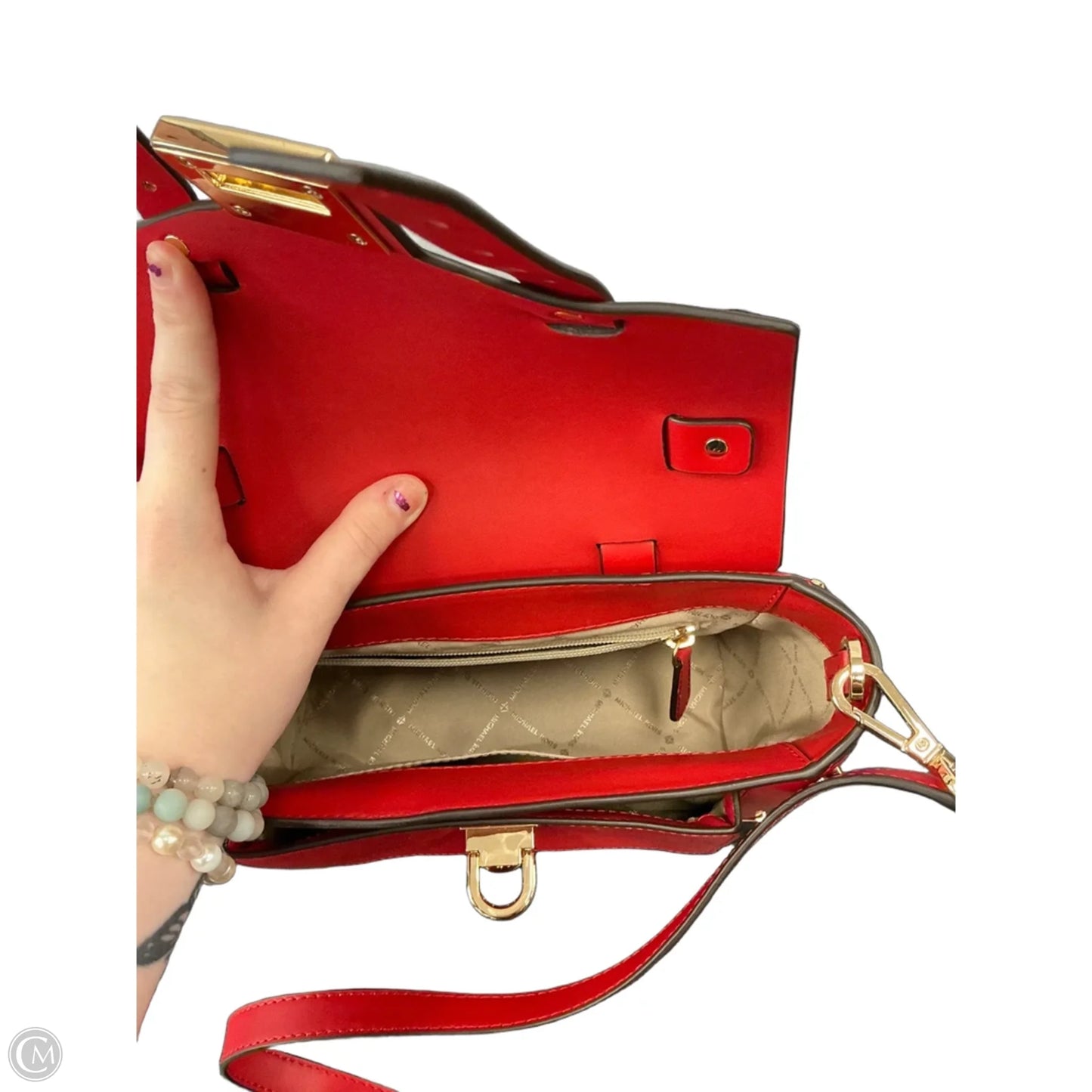 Crossbody Designer By Michael Kors, Size: Small