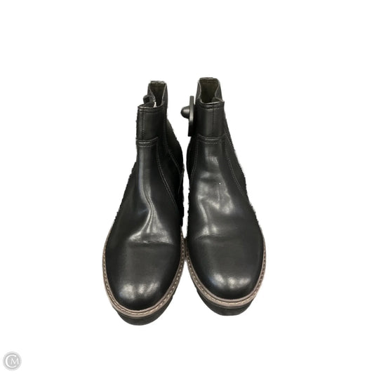 Boots Ankle Flats By Clarks In Black, Size: 11