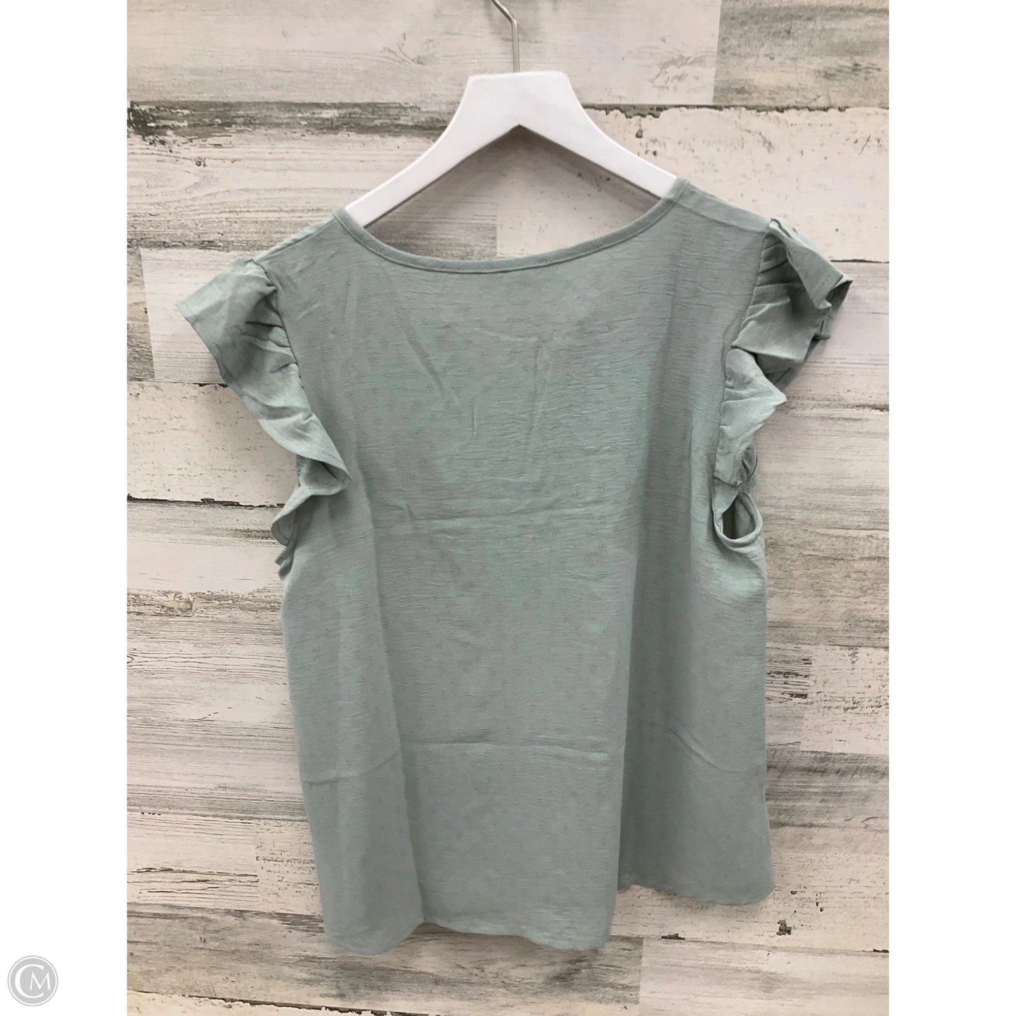 Top Sleeveless By Mine In Green, Size: M