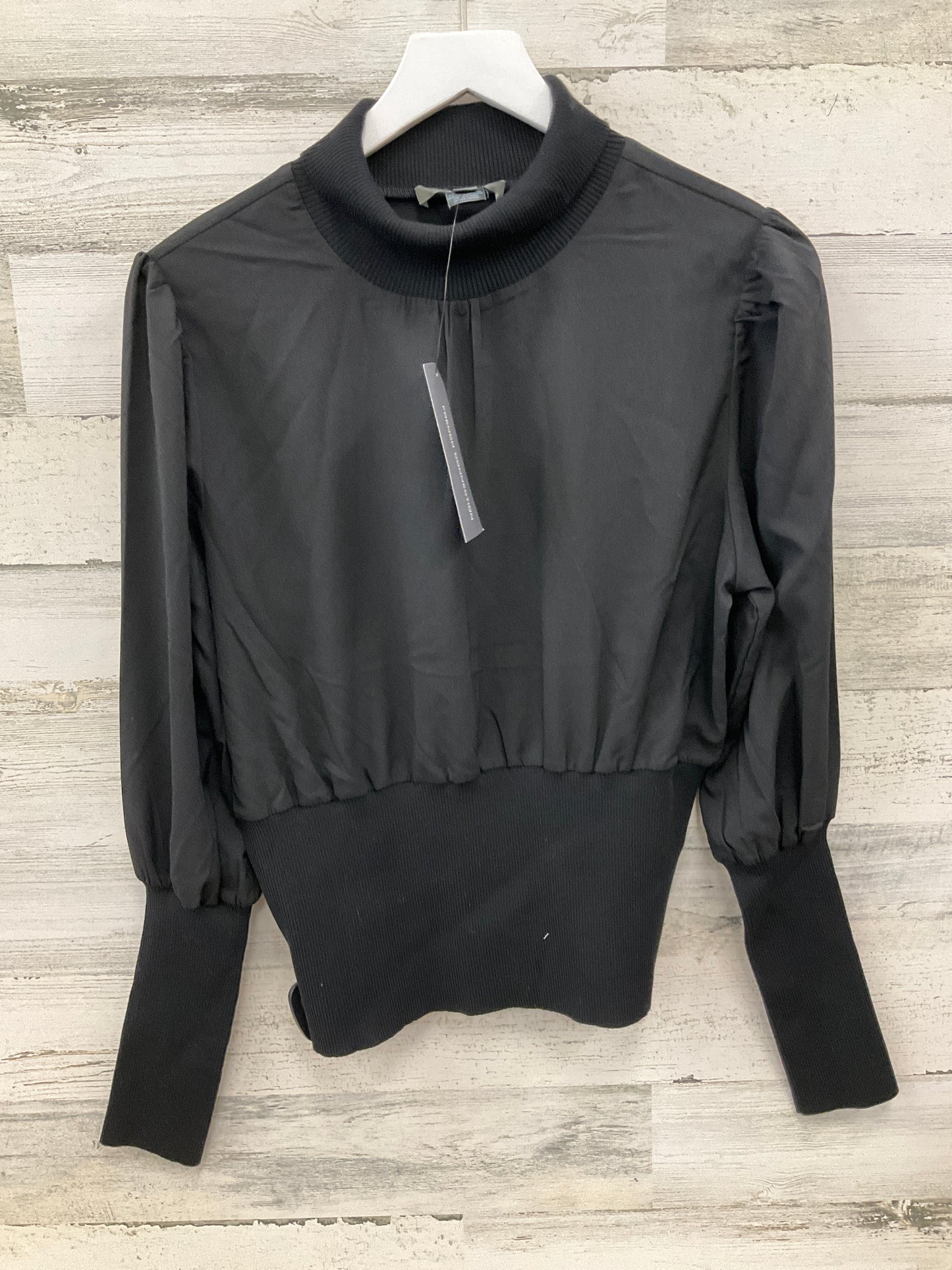 Top Long Sleeve By French Connection In Black, Size: L