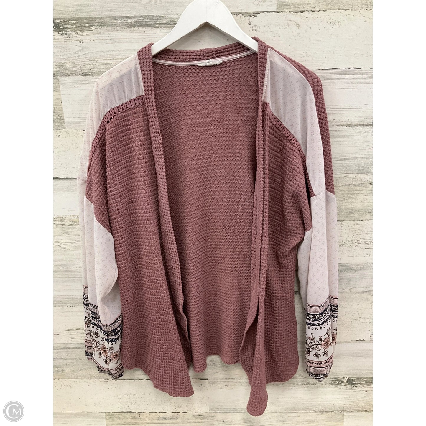 Cardigan By Maurices In Mauve, Size: Xxl