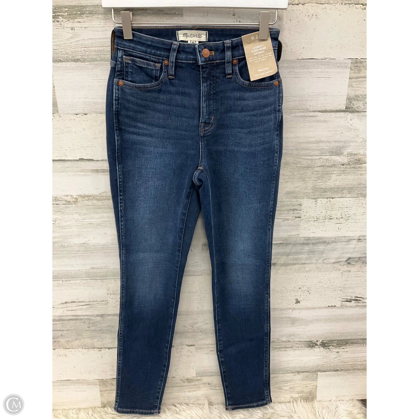 Jeans Skinny By Madewell In Blue Denim, Size: 0