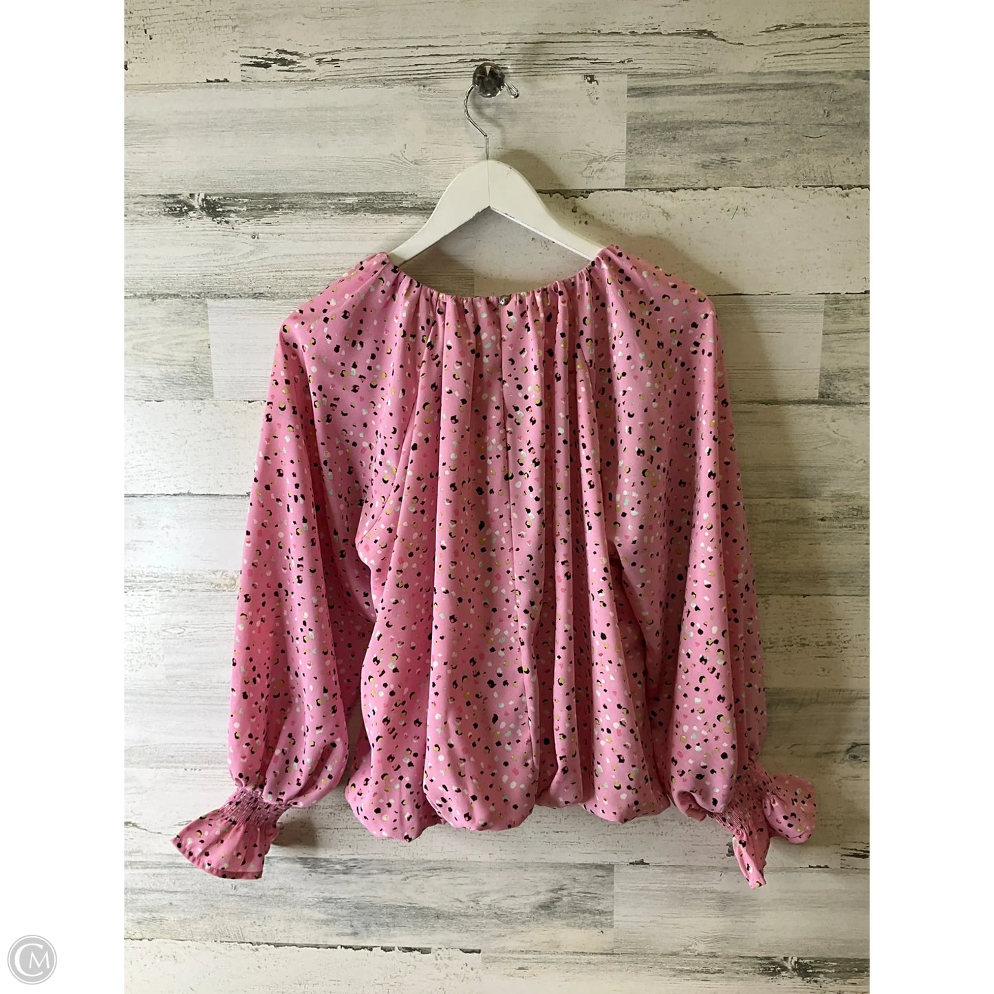 Top Long Sleeve By Entro In Pink, Size: S