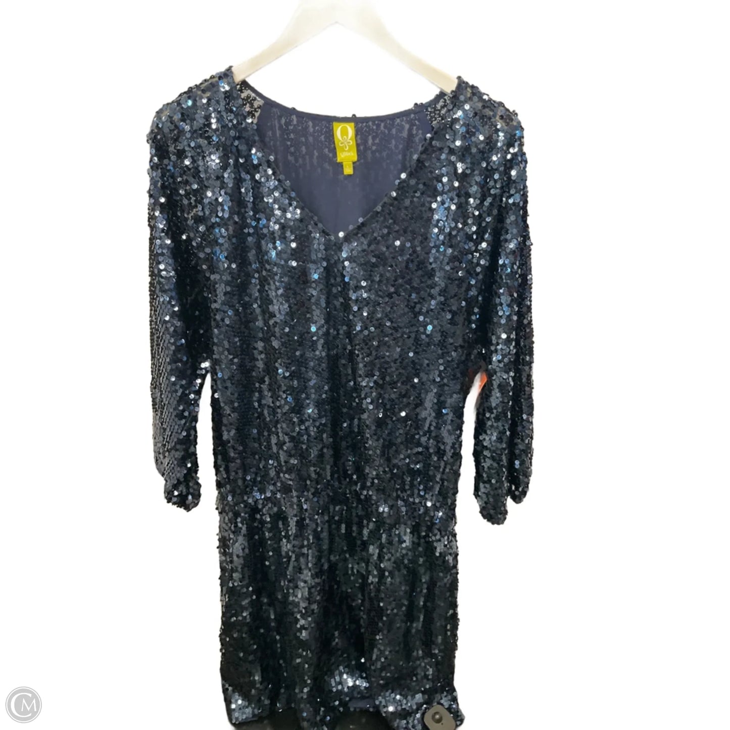 Dress Party Midi By Clothes Mentor In Navy, Size: L