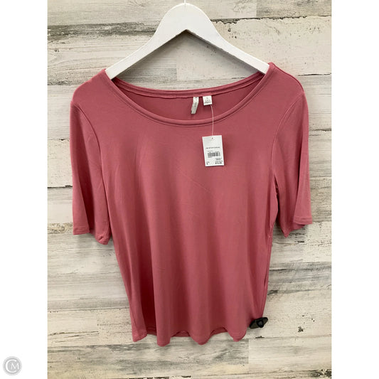 Top Short Sleeve By Cato In Pink, Size: S
