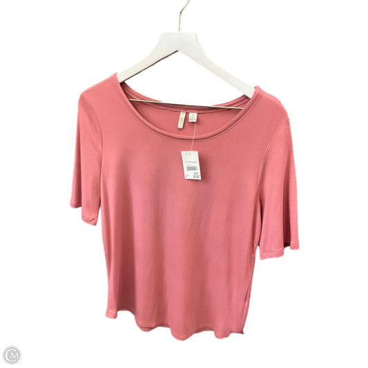 Top Short Sleeve By Cato In Pink, Size: S