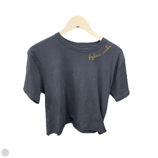 Top Short Sleeve By Clothes Mentor In Navy, Size: L