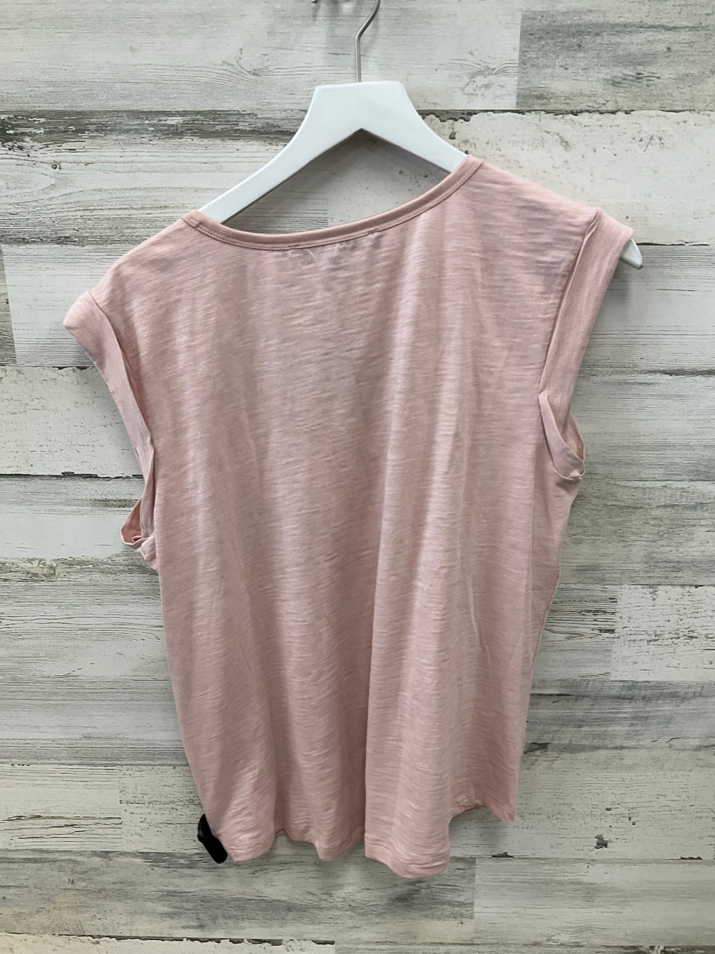 Top Short Sleeve By White House Black Market In Pink, Size: L