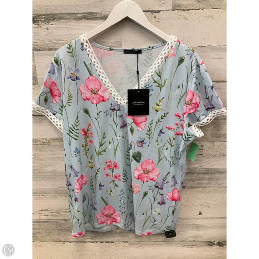 Top Short Sleeve By Clothes Mentor In Blue, Size: L