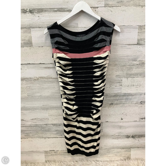 Dress Casual Short By Ted Baker In Black & Cream, Size: Xs