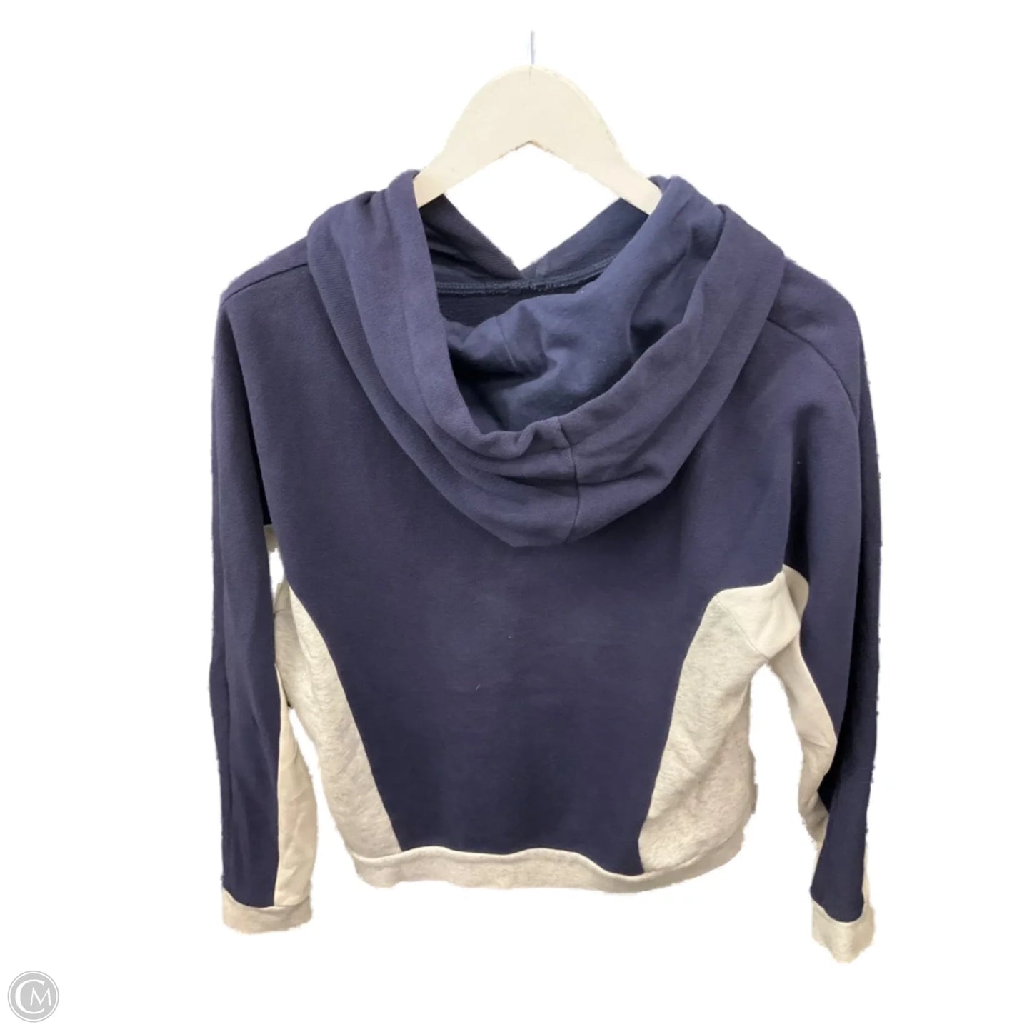 Sweatshirt Hoodie By Under Armour In Blue & Grey, Size: Xs