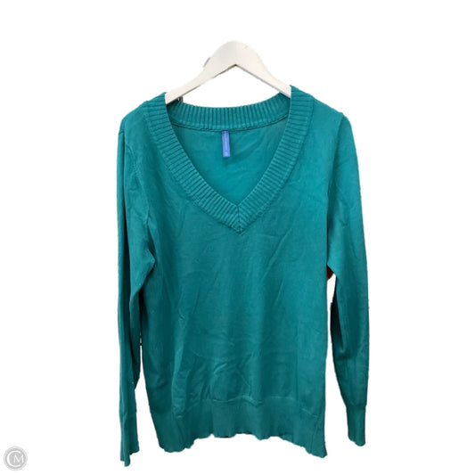 Sweater By Falls Creek In Teal, Size: Xl