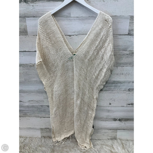 Swimwear Cover-up By Clothes Mentor In Cream, Size: Osfm