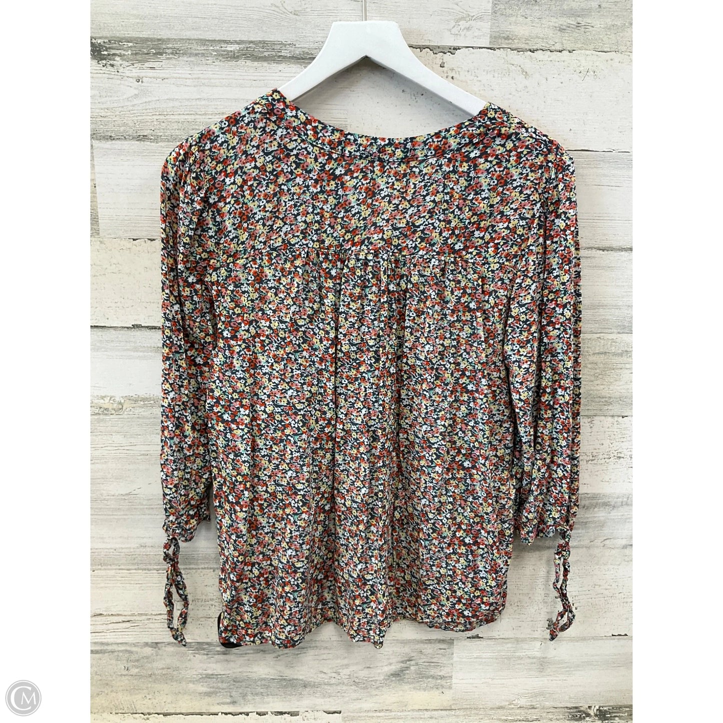 Top 3/4 Sleeve By Cynthia Rowley In Floral Print, Size: M