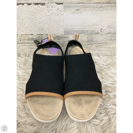 Sandals Heels Wedge By Hush Puppies In Black, Size: 9