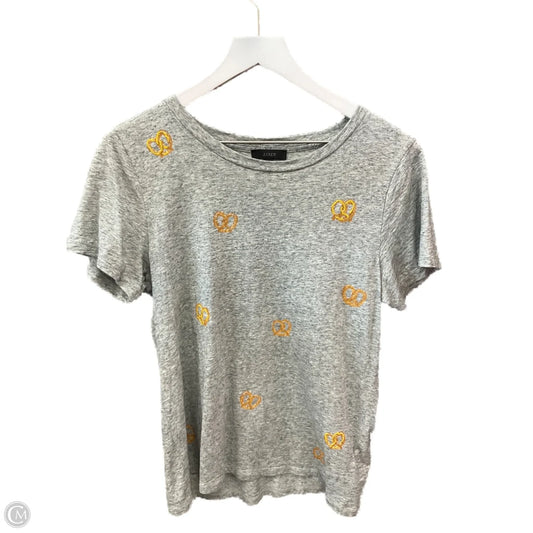 Top Short Sleeve By J. Crew In Grey, Size: L