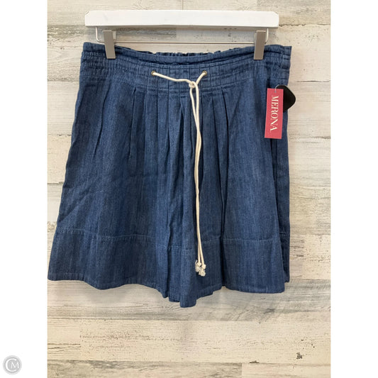 Skirt Mini & Short By Merona In Blue Denim, Size: 8