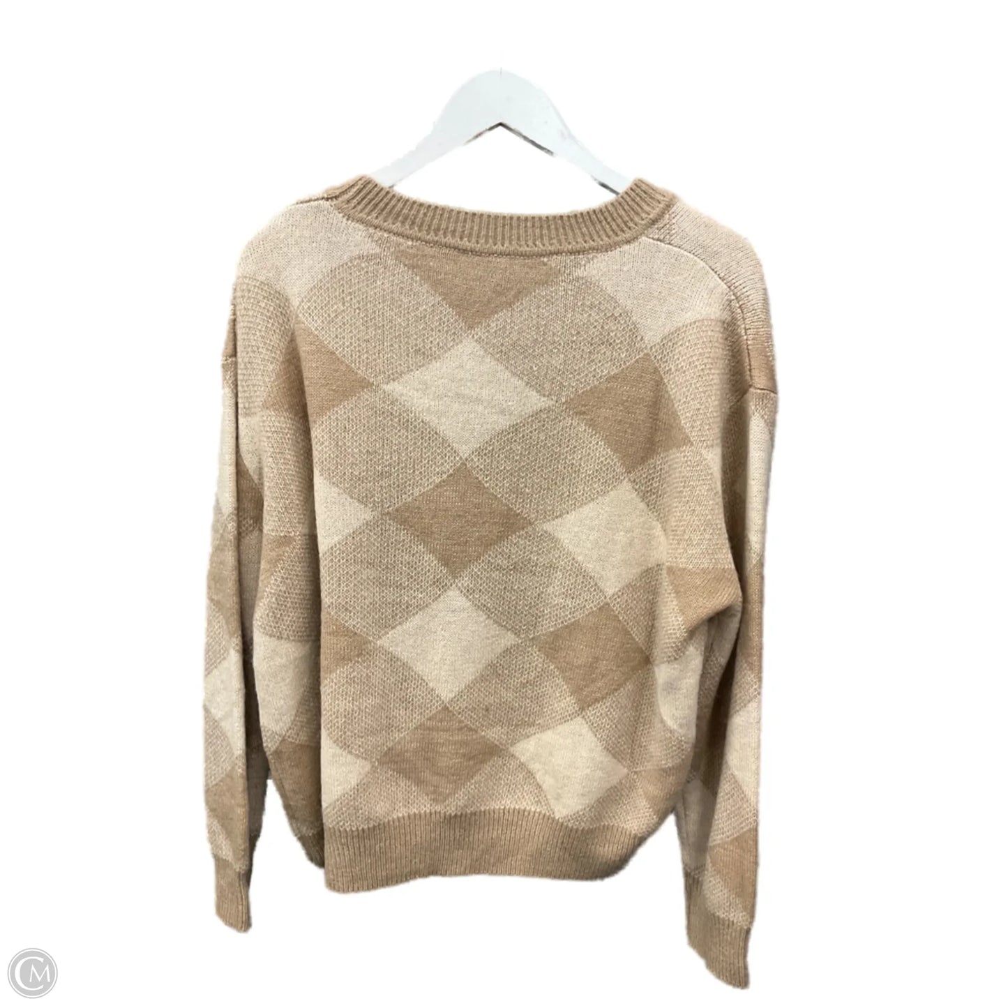 Sweater By Clothes Mentor In Beige, Size: L