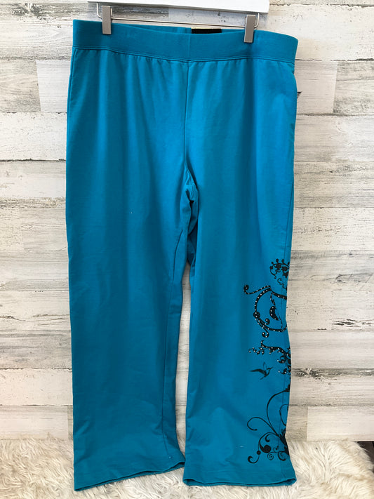 Pants Lounge By Lane Bryant In Teal, Size: Xl