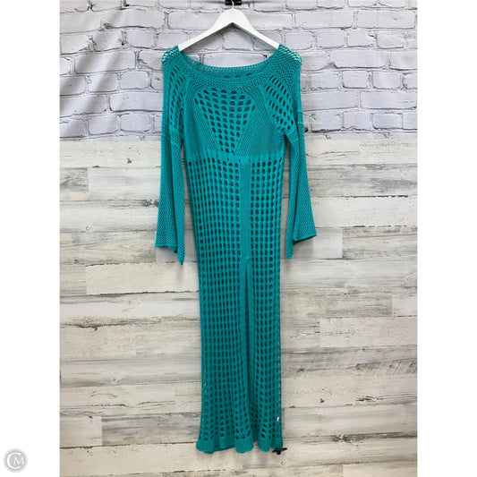 Swimwear Cover-up By Clothes Mentor In Teal, Size: Osfm