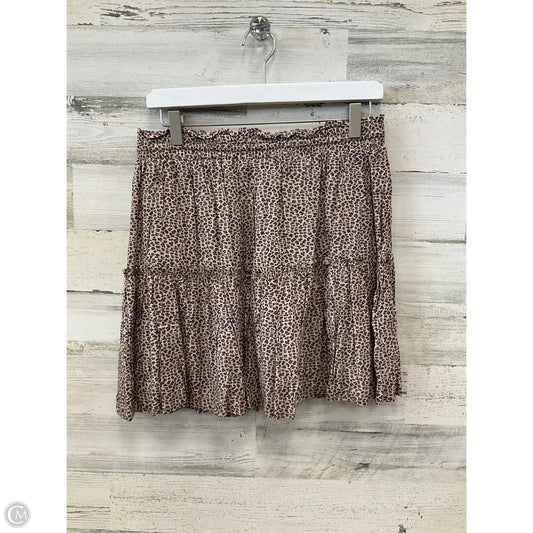 Skirt Mini & Short By Clothes Mentor In Animal Print, Size: 12