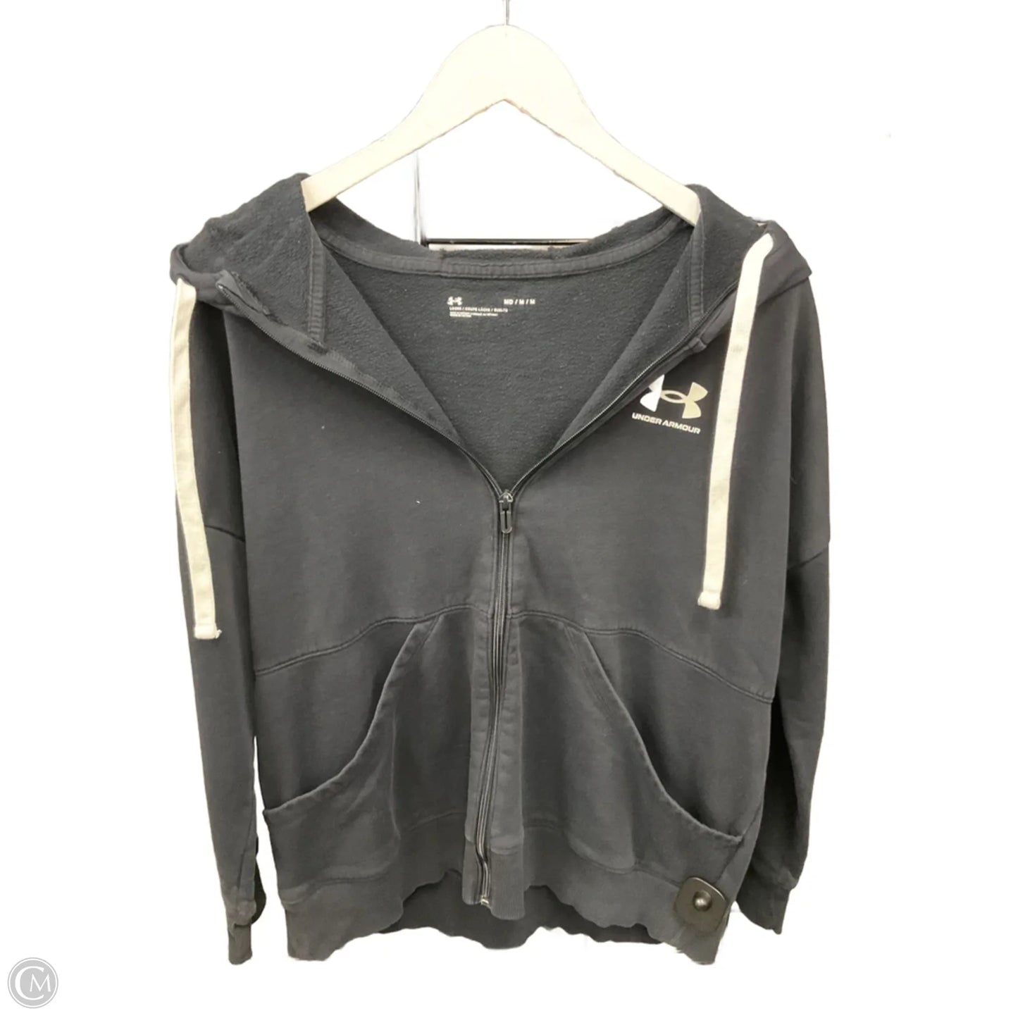 Athletic Jacket By Under Armour In Black, Size: M