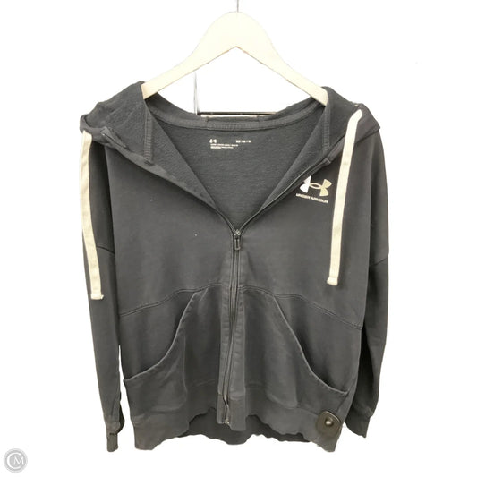 Athletic Jacket By Under Armour In Black, Size: M