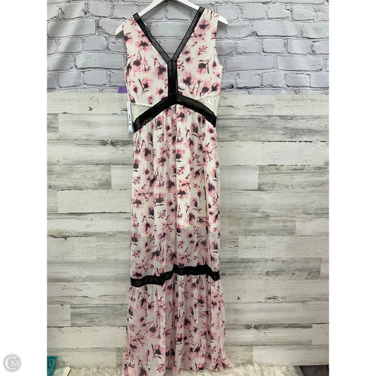 Dress Casual Maxi By Aqua In Cream & Pink, Size: M