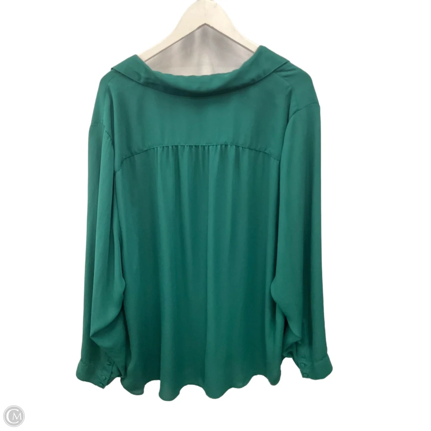 Top Long Sleeve By Torrid In Green, Size: 4x