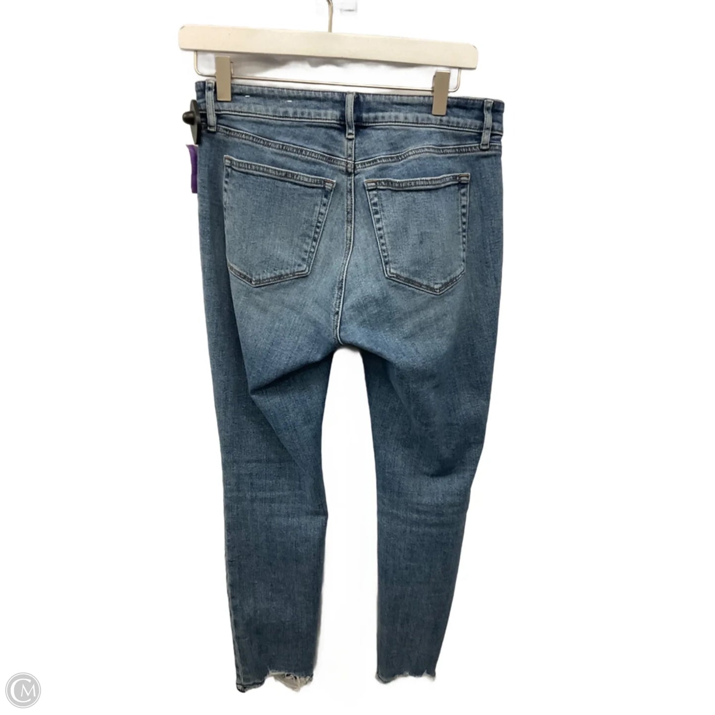Jeans Cropped By Loft In Blue Denim, Size: 4